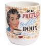 6 tasses à café céramique JE PRÉFÈRE Natives déco rétro vintage