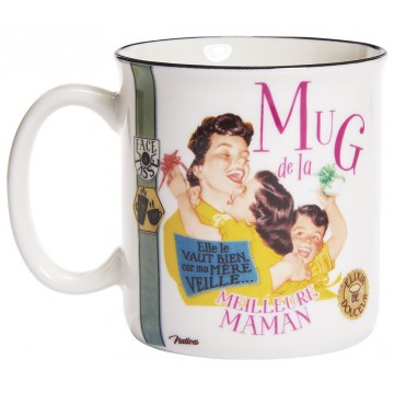 Mug façon émail de LA MEILLEUR MAMAN Natives déco rétro vintage