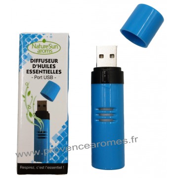 Diffuseur d'Huiles Essentielles Port USB Bleu - Nature Sun aroms