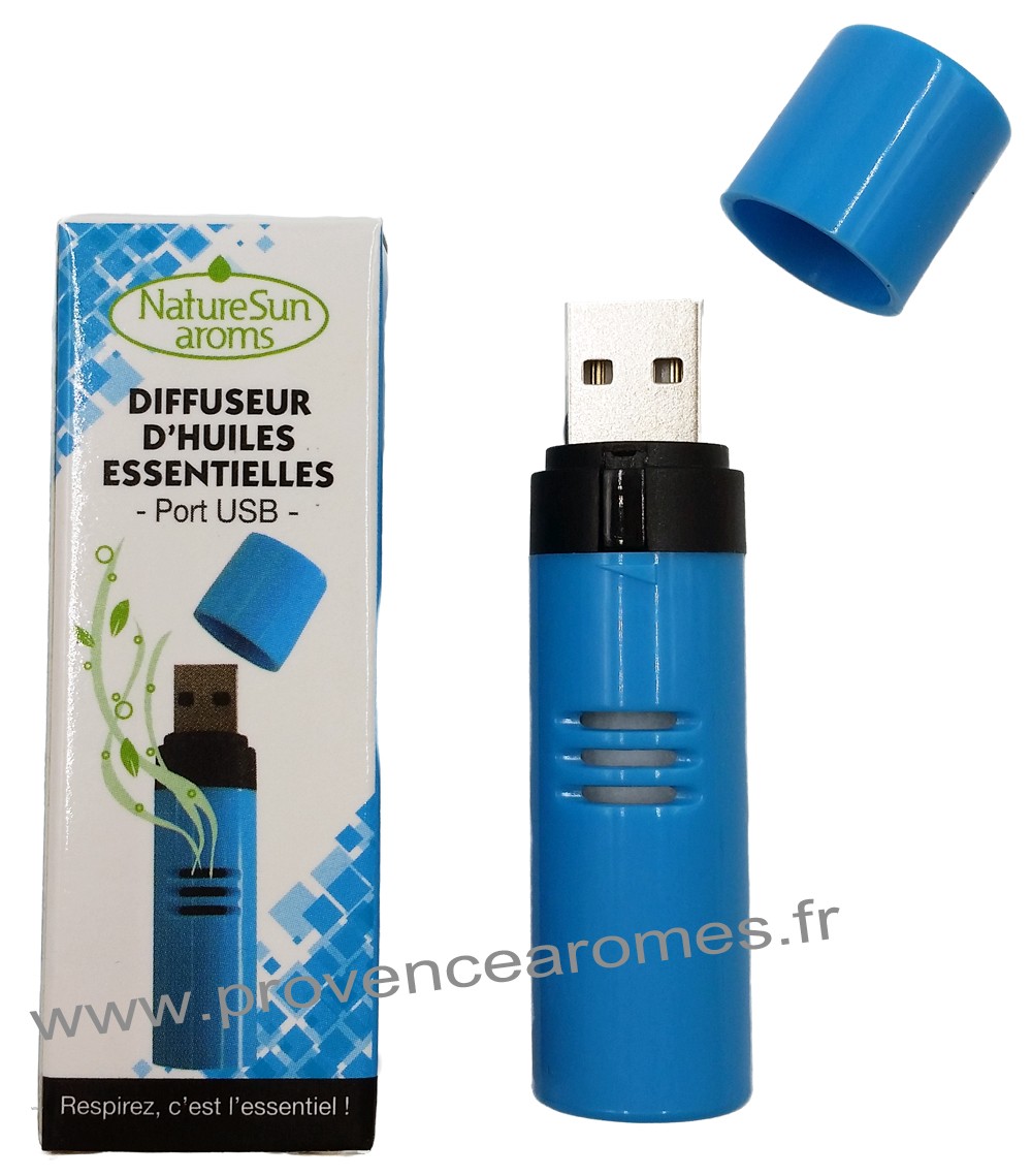 Diffuseur d'Huiles Essentielles Port USB Bleu - Nature Sun aroms - Provence  Arômes Tendance sud