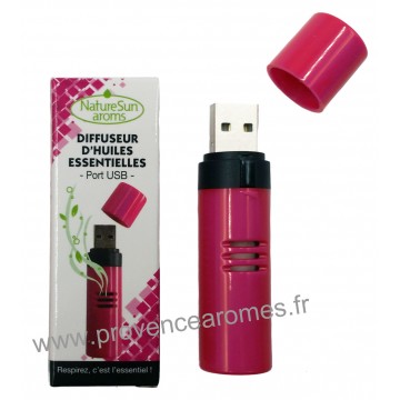 Diffuseur d'Huiles Essentielles Port USB Fushia - Nature Sun aroms