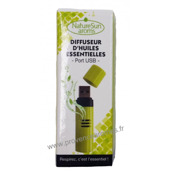 Diffuseur d'Huiles Essentielles Port USB Vert Anis- Nature Sun aroms -  Provence Arômes Tendance sud