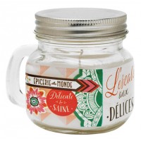 Bougie Mason Jar L'ESCALE AUX DÉLICES Natives déco rétro vintage