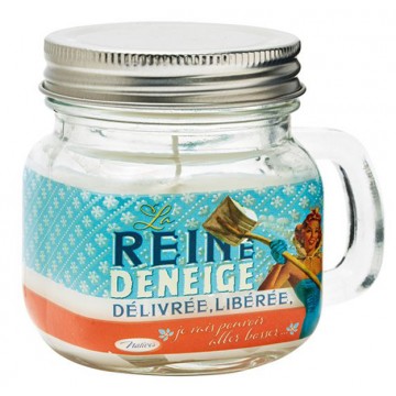 Bougie Mason Jar LA REINE DÉNEIGE Natives déco rétro vintage