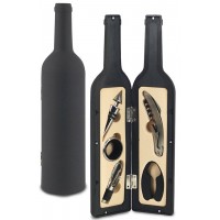 Coffret sommelier accessoires vin bouteille de vin.