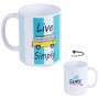 Mug VAN jaune Live Simply déco rétro vintage