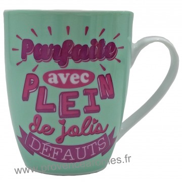 Mug PARFAITE AVEC PLEIN DE JOLIS DÉFAUTS Prose-Café