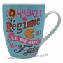 Mug COMMENCER UN RÉGIME C'EST LE DÉBUT DE LA FAIM Prose-Café