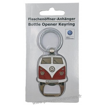 Porte-clés ouvre bouteille vw combi Volkswagen rouge Brisa rétro vintage collection