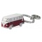 Porte-clés 3D vw combi Volkswagen rouge Brisa rétro vintage collection