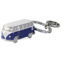 Porte-clés 3D vw combi Volkswagen bleu Brisa rétro vintage collection