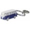 Porte-clés 3D vw combi Volkswagen bleu Brisa rétro vintage collection