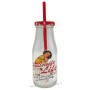 Petite bouteille de lait rétro avec paille déco pin-up vintage Housewife Life modèle 3