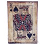 Livre boîte en bois jeu de cartes déco Roi de Pique rétro vintage
