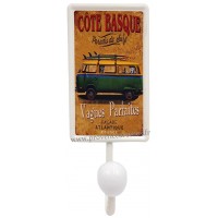 Patère métal 1 crochet VAN Paradis du Surf déco rétro vintage