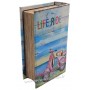 Livre boîte en bois déco Vespa LIFE RIDE rétro vintage 17 cm