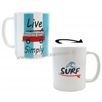 Mug VAN ROUGE Live Simply déco rétro vintage