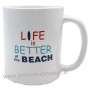 Mug VAN JAUNE LIFE is better at the beach déco rétro vintage