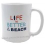 Mug VAN ROUGE LIFE is better at the beach déco rétro vintage