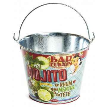 Seau à canettes MOJITO Natives déco rétro vintage