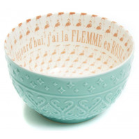 Bol à Soupe Natives – Porcelaine Blanche Humour – Motif Femme Légumes – 11,5 Cm – Neuf
