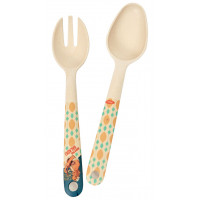 Couverts à salade bambou J'VEUX DU SOLEIL Natives déco rétro vintage