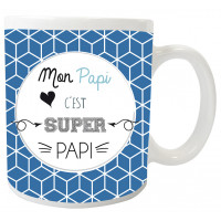 Mug SUPER PAPI collection Mugs petits messages