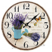 Horloge Provence LAVANDE Papillon