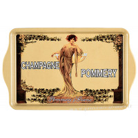 Plateau en métal Champagne POMMERY déco publicité rétro vintage