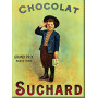Plaque métal Chocolat SUCHARD garçon 15 x 20 cm déco rétro vintage