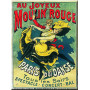 Plaque métal AU JOYEUX MOULIN ROUGE 15 x 20 cm déco rétro vintage