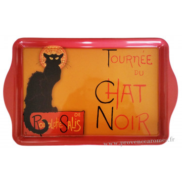 Plateau en métal TOURNÉE DU CHAT NOIR de Rodolphe Salis déco affiche rétro vintage