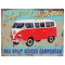 Plaque métal Van Classic Campervan 25 x 33 cm déco rétro vintage