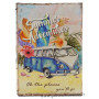 Livre boîte en bois déco Van SUMMER ADVENTURES rétro vintage 17 cm