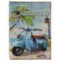 Livre boîte en bois déco vespa TIME SUMMER rétro vintage 14 cm