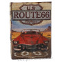 Livre boîte en bois déco ROUTE 66 rétro vintage 17 cm modèle 1