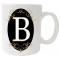 Mug personnalisé initiale Lettre B