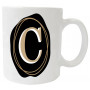 Mug personnalisé initiale Lettre C