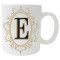 Mug personnalisé initiale Lettre E