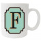 Mug personnalisé initiale Lettre F