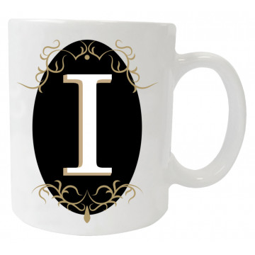 Mug personnalisé initiale Lettre I