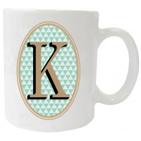 Mug personnalisé initiale Lettre K