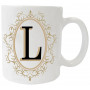 Mug personnalisé initiale Lettre L
