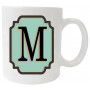 Mug personnalisé initiale Lettre M