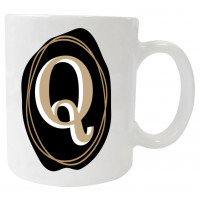 Mug personnalisé initiale Lettre Q