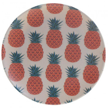 Assiette bambou déco ANANAS