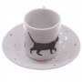 Coffret de 2 tasses à café Chat I LOVE MY CAT