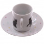 Coffret de 2 tasses à café Chat I LOVE MY CAT