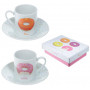 Coffret de 2 tasses à café déco DONUT