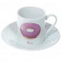 Coffret de 2 tasses à café déco DONUT